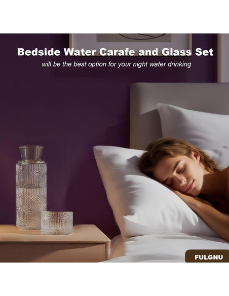 Juego de Jarra de Agua y Vaso FULGNU 638 ml con Tapa