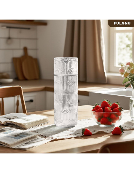 Juego de Jarra de Agua y Vaso FULGNU 638 ml con Tapa