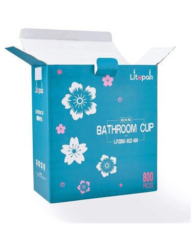 Vasos Desechables de Papel LITOPAK 800 Paquete 85 ml Coloridos