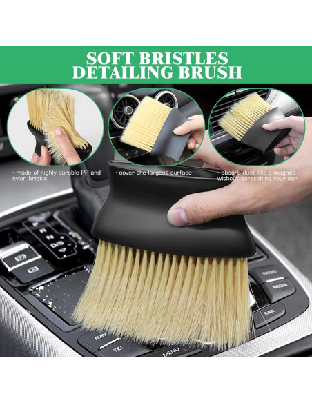 Juego de 14 Cepillos de Limpieza Yauhar para Automóviles