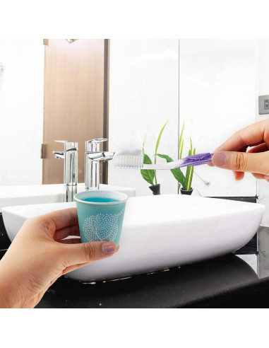 LITOPAK 300 Vasos Desechables de Papel 3 oz Coloridos