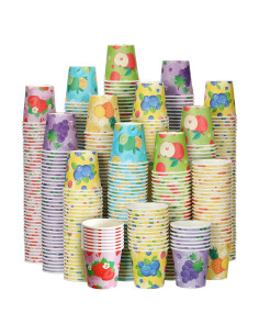 Vasos de Papel Desechables Skyley 600 Piezas 3 oz Fruta