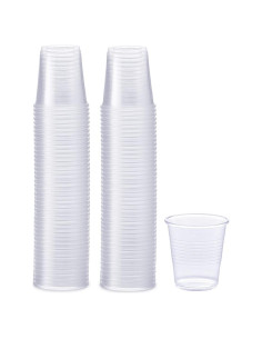 Vasos Desechables de Plástico Transparente 3 oz - 100 Unidades