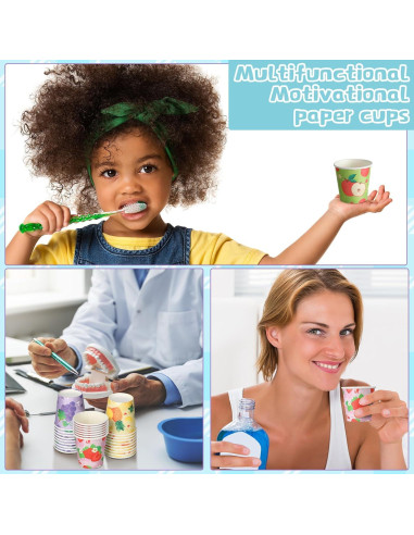 Vasos de Papel Desechables Skyley 600 Piezas 3 oz Fruta