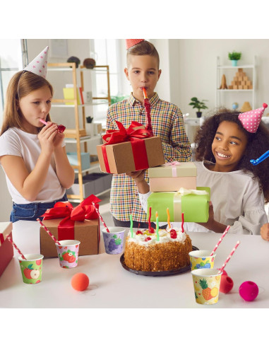 Vasos de Papel Desechables Skyley 600 Piezas 3 oz Fruta