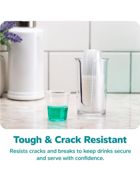 Vasos Desechables de Plástico Transparente 3 oz - 100 Unidades