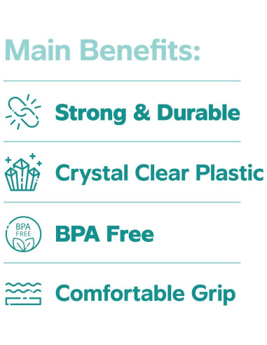 Vasos Desechables de Plástico Transparente 3 oz - 100 Unidades