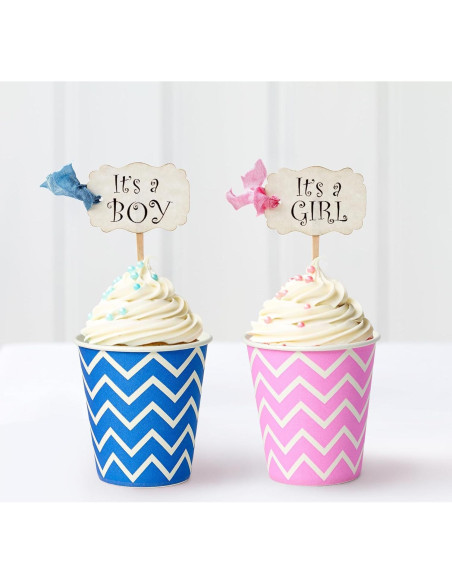 Vasos de Papel Desechables JOLLY PARTY 3oz Rayas - 300 Unidades