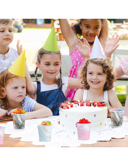 600 Vasos de Papel Desechables Huifany 3 oz Mármol para Baño
