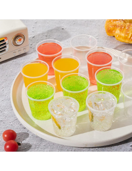 Paquete de 600 Vasos de Plástico Transparentes 3 oz SIUQ