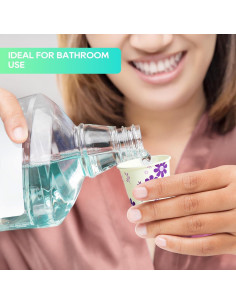 Vasos Desechables de Papel JOLLY PARTY 300 Unidades 3oz Floral Morado 2