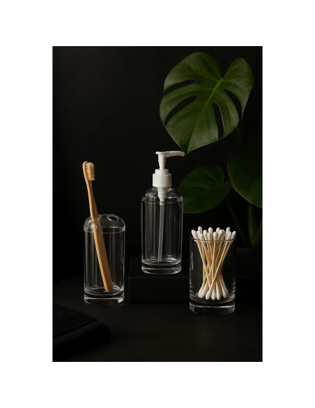 Juego de Accesorios de Baño 3 Piezas Acrílico Refined Comfort