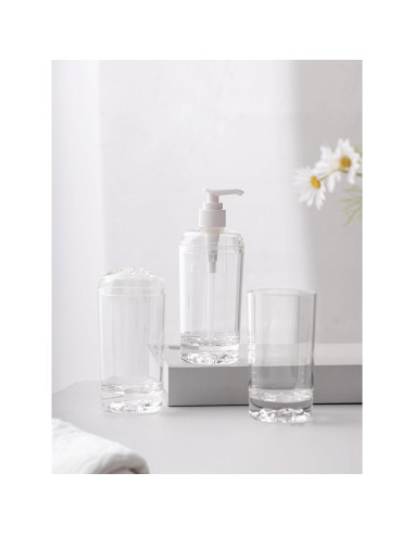 Juego de Accesorios de Baño 3 Piezas Acrílico Refined Comfort