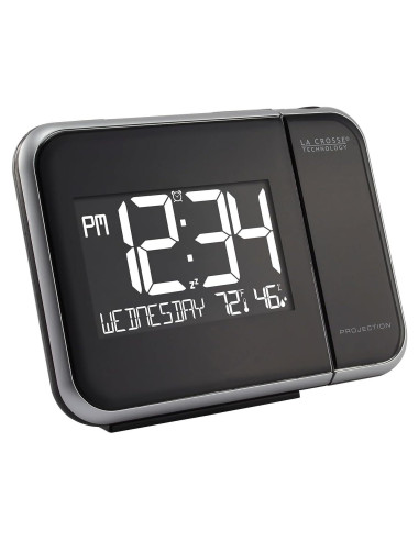 Reloj Despertador Proyector La Crosse Technology 616-1412 con Temperatura
