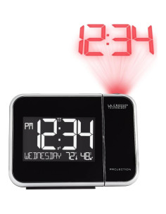 Reloj Despertador Proyector La Crosse Technology 616-1412 con Temperatura 2