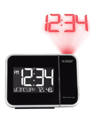 Reloj Despertador Proyector La Crosse Technology 616-1412 con Temperatura