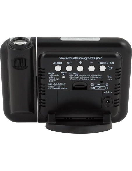 Reloj Despertador Proyector La Crosse Technology 616-1412 con Temperatura