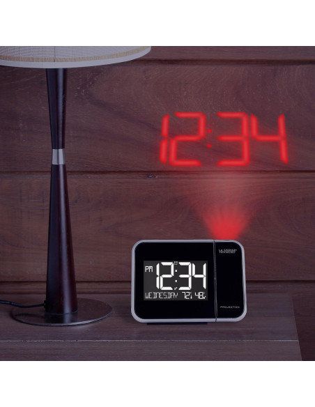 Reloj Despertador Proyector La Crosse Technology 616-1412 con Temperatura