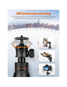 Trípode JOILCAN 64" (162.56 cm) con Control Remoto y Soporte 2