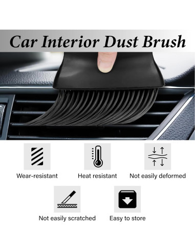 Cepillo de Limpieza para Interior de Coche Ecocstm Negro