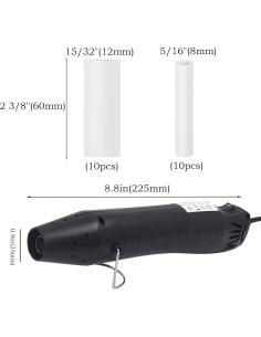 Kit de Reparación de Cables TOPNI CCP-01 - 20 Protectores + Mini Pistola de Calor 2
