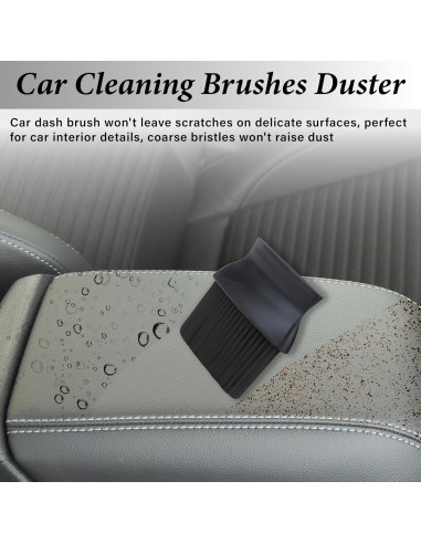 Cepillo de Limpieza para Interior de Coche Ecocstm Negro