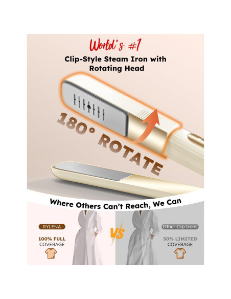 Plancha de Vapor Portátil 3 en 1 HT-2003, Sin Tabla, 180