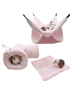 Conjunto de Hamacas de Peluche SEIS para Hámster y Pequeños Animales