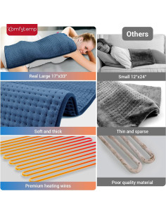 Almohadilla Térmica Comfytemp XXL 43x84 cm para Alivio de Dolor 2