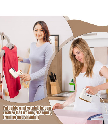 Plancha Mini de Viaje Portátil Leriton 3 en 1 Blanca