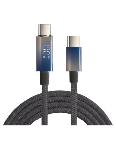 Cable USB C a USB C 100W PD con pantalla LED 1.2m FANTIA
