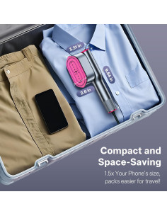 Vaporera de Viaje LOMZKDU 2 en 1, 1200W, 10s Calentamiento 2