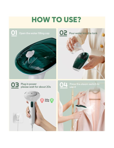 Vaporizador de Ropa CPWORLD HX-6118 Mini Portátil 130ml