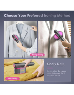 Vaporizador de Ropa Portátil XYVIA 1200W Pantalla Táctil 110ml 2