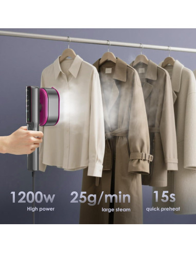 Vaporizador de Ropa Portátil XYVIA 1200W Pantalla Táctil 110ml