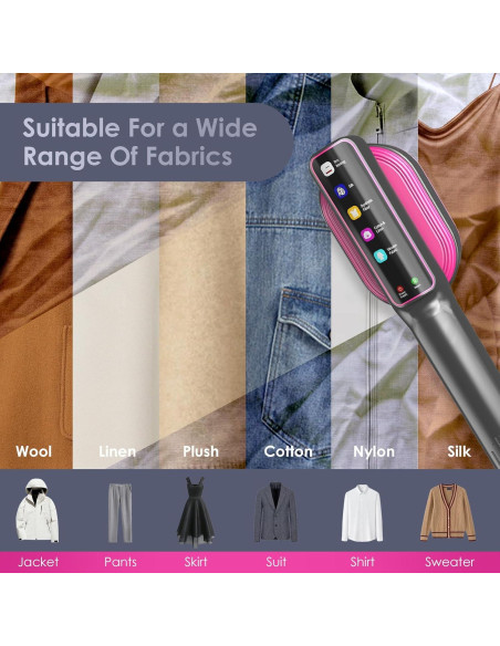 Vaporizador de Ropa Portátil XYVIA 1200W Pantalla Táctil 110ml