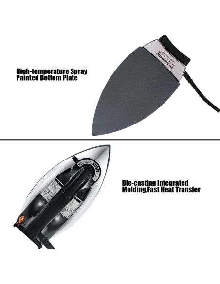 Plancha Eléctrica Vitasunhow VTDY-1 2.27kg Sin Vapor