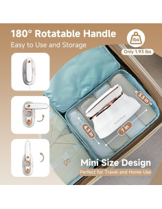 Vaporera de Viaje AckerKuro HX-6218 1200W 200ml Blanco 2