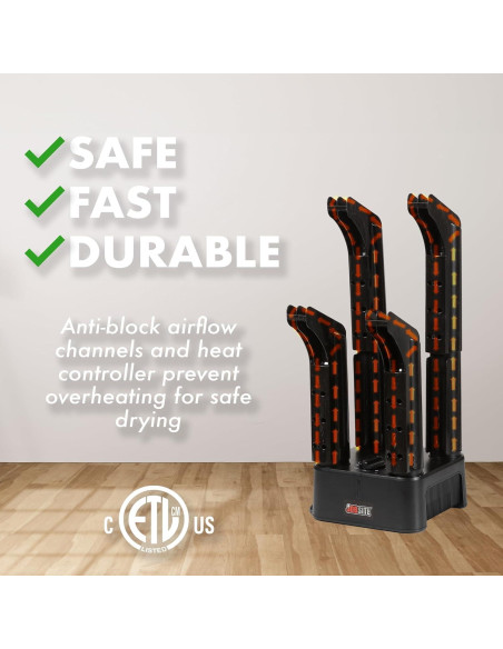 Secador de Botas JobSite Mighty Dry - Ventilador Calentador 200W