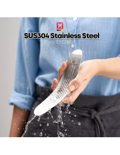 Prensador y Rallador de Ajo Wagensteiger Acero Inoxidable 190mm 2