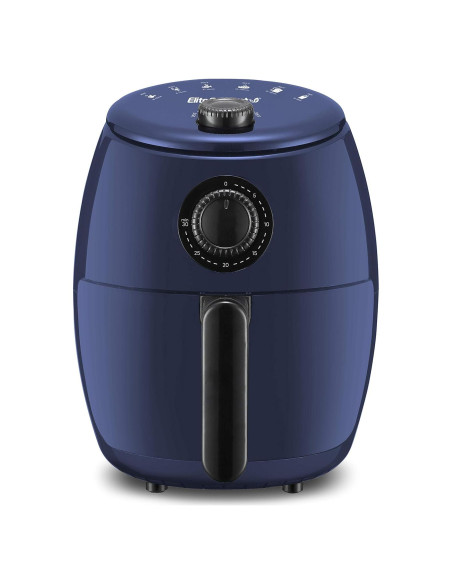 Freidora de Aire Elite Gourmet EAF-0201BG 2.1L Compacta Azul