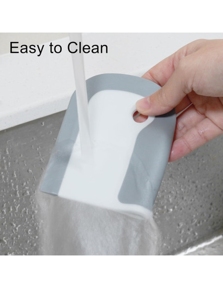 Juego de 3 Raspadores de Silicona L-WASH para Cocina