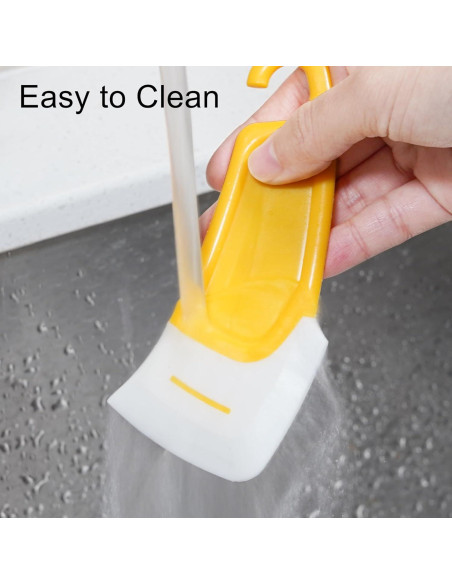 Juego de 3 Raspadores de Silicona L-WASH para Cocina