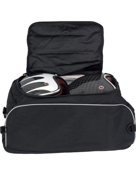 Bolsa de Equipaje Plegable HDBUBALUS para Motocicleta Nylon Negro