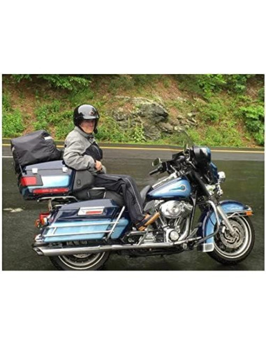 Bolsa de Equipaje Plegable HDBUBALUS para Motocicleta Nylon Negro