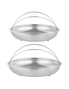 Canasta de Vapor Acero Inoxidable Showeroro 22.5cm - 2 Piezas