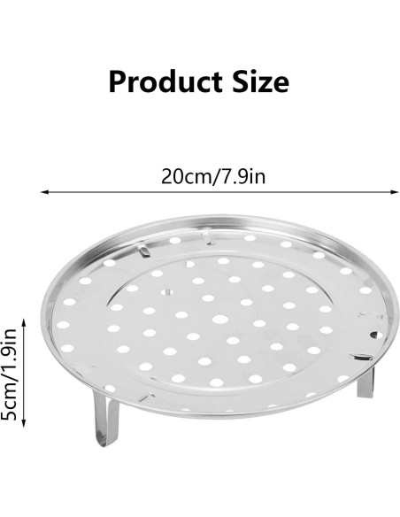 Bandeja de Vapor de Acero Inoxidable 20cm para Olla a Presión