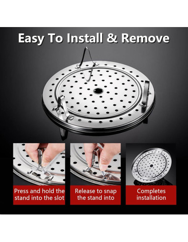 Bandeja de Vapor de Acero Inoxidable 20cm para Olla a Presión