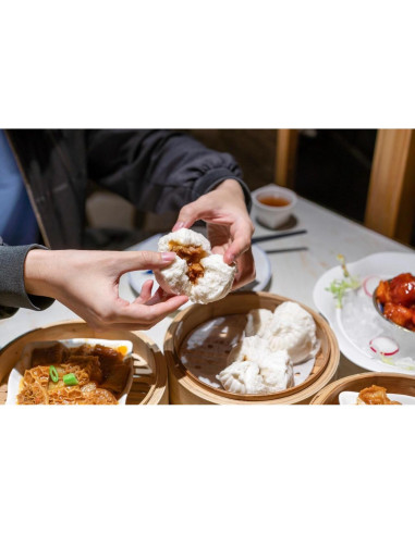 Vaporera de Bambú China JapanBargain 20 cm 2 Cestas Apilables