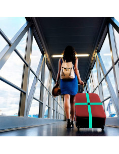 Correas de Equipaje RNNTK 8 Piezas Ajustables Nylon TSA 2